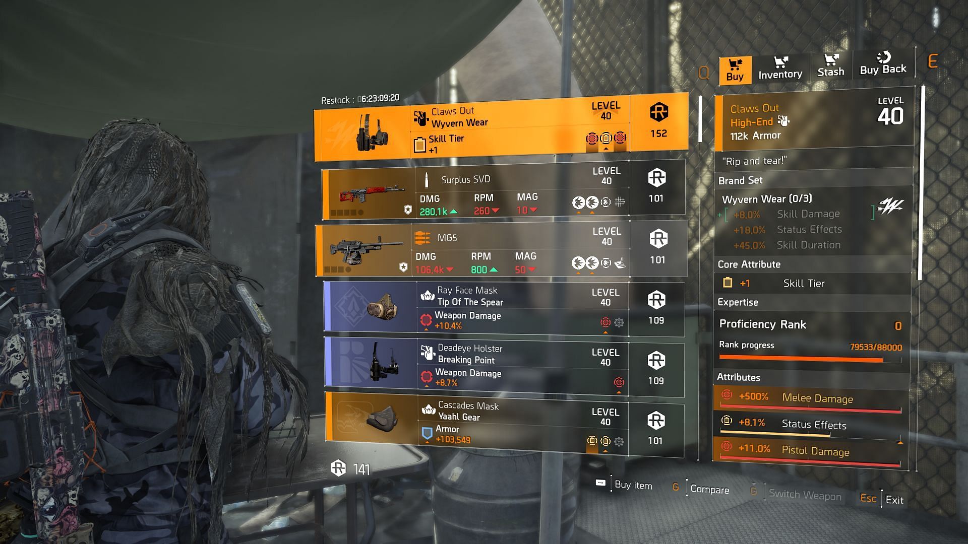 The Division 2 vendor at DZ East (Image via Sportskeeda Gaming || Ubisoft)